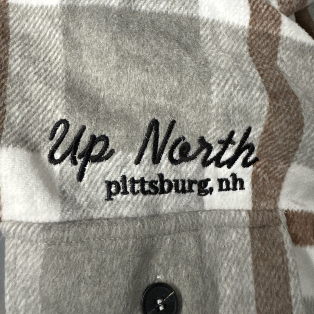 Plaid Flannel Shacket: Grey/Brown