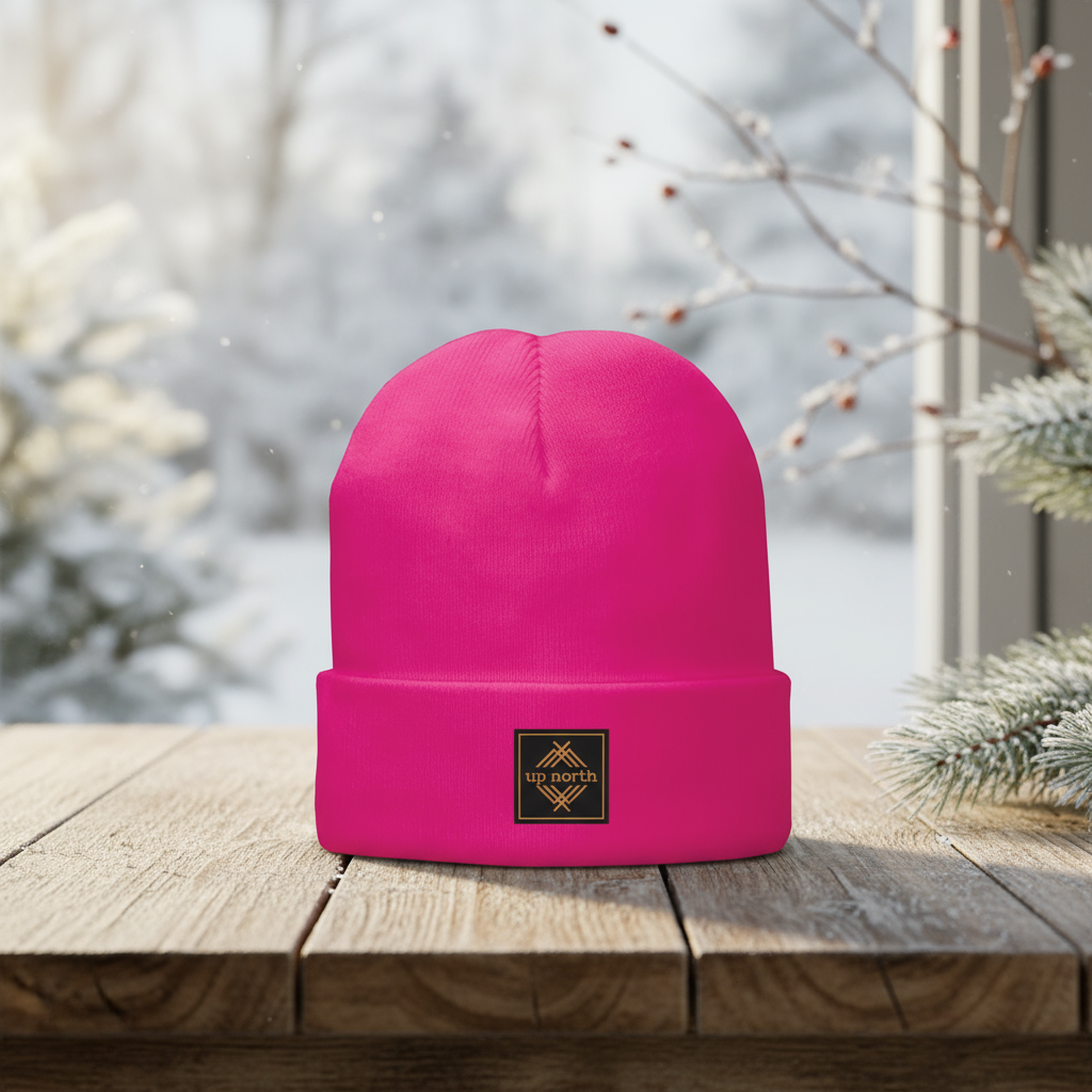Up North Beanie - Neon Pink