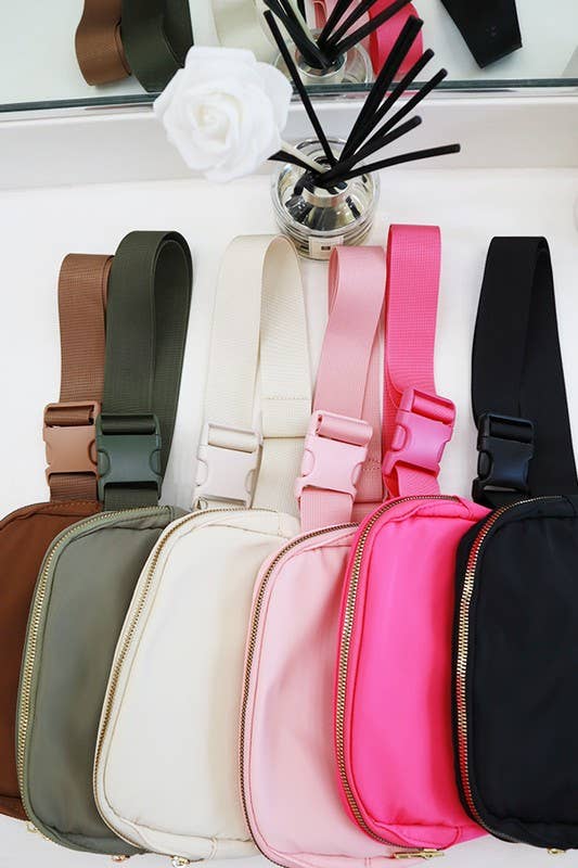 Crossbody Fanny Pack Belt Bag - OLIVE