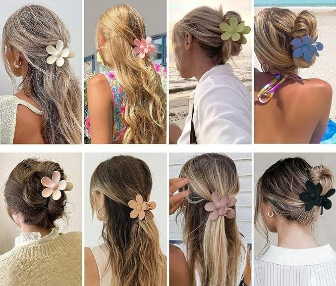 Matte Tone Daisy Hair Claw Clip