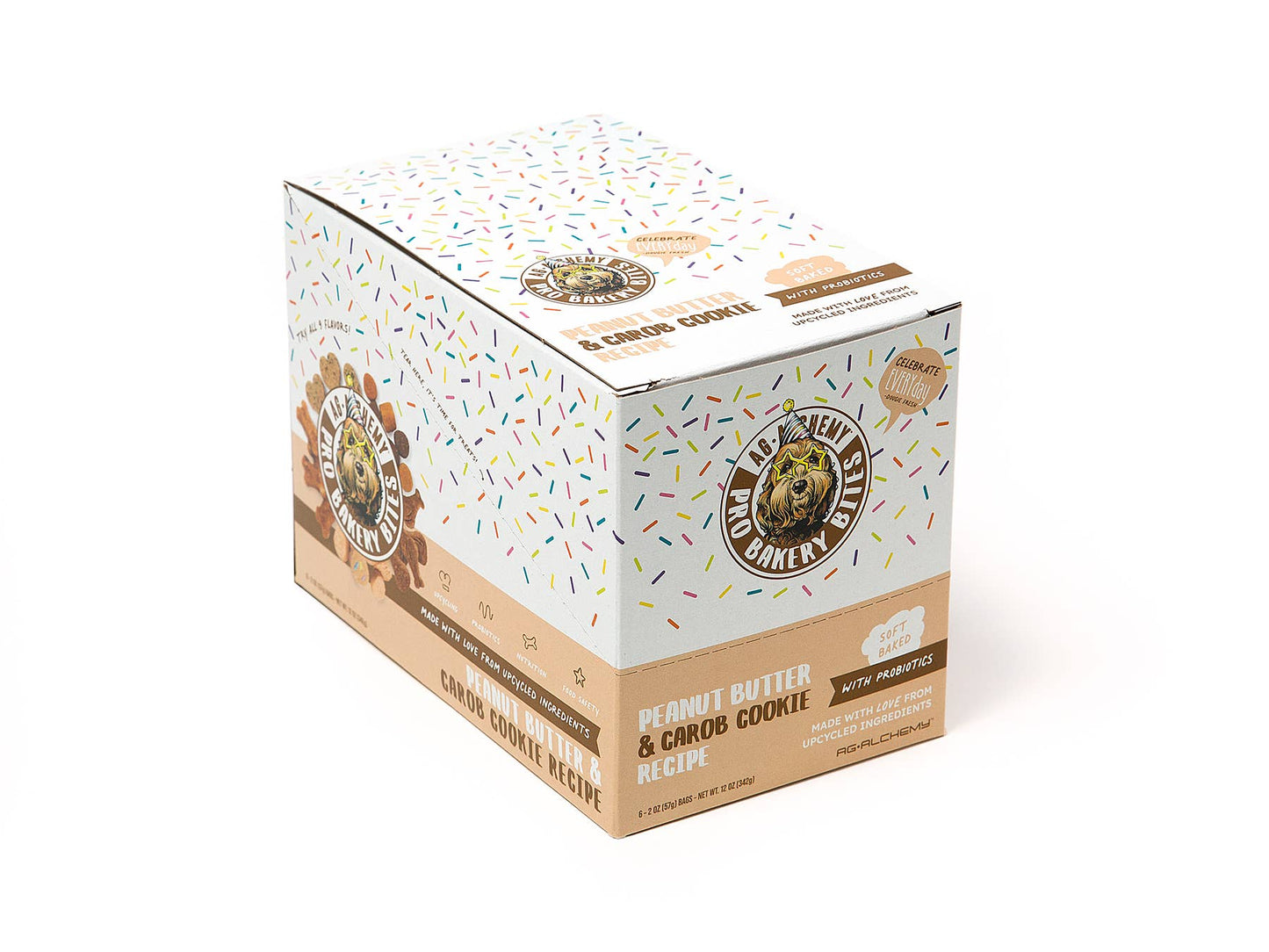 Peanut Butter & Carob Dog Cookie 2oz Pack