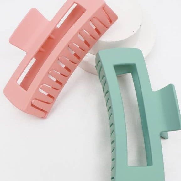 Matte Jumbo Hair Clip: MIX COLOR