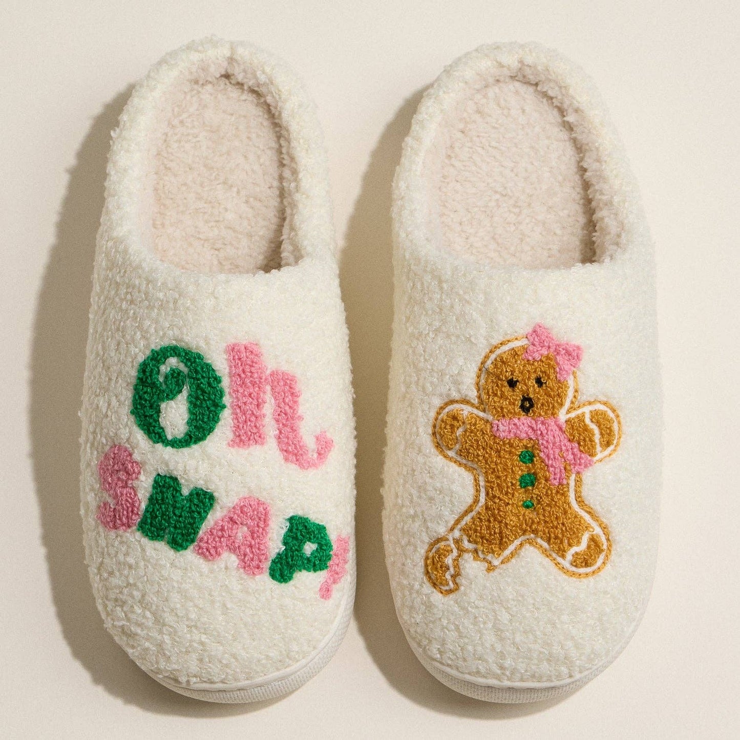 Oh Snap! Gingerbread Holiday Slipper