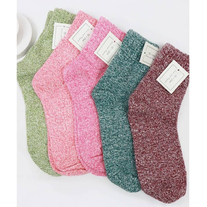 Stay Cozy Two Tone Socks
