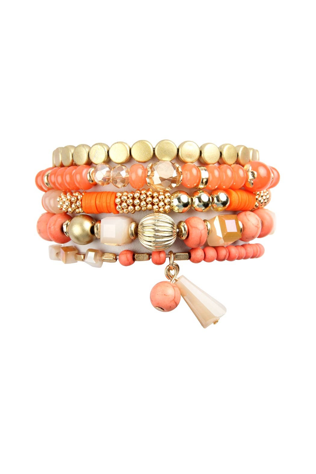 MULTIBEADS STRETCH BRACELET: NAVY / ONE