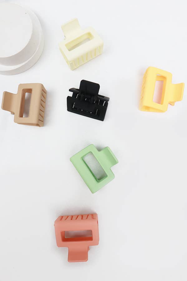 Small Matte Hair Claw Clip - 2 Pack