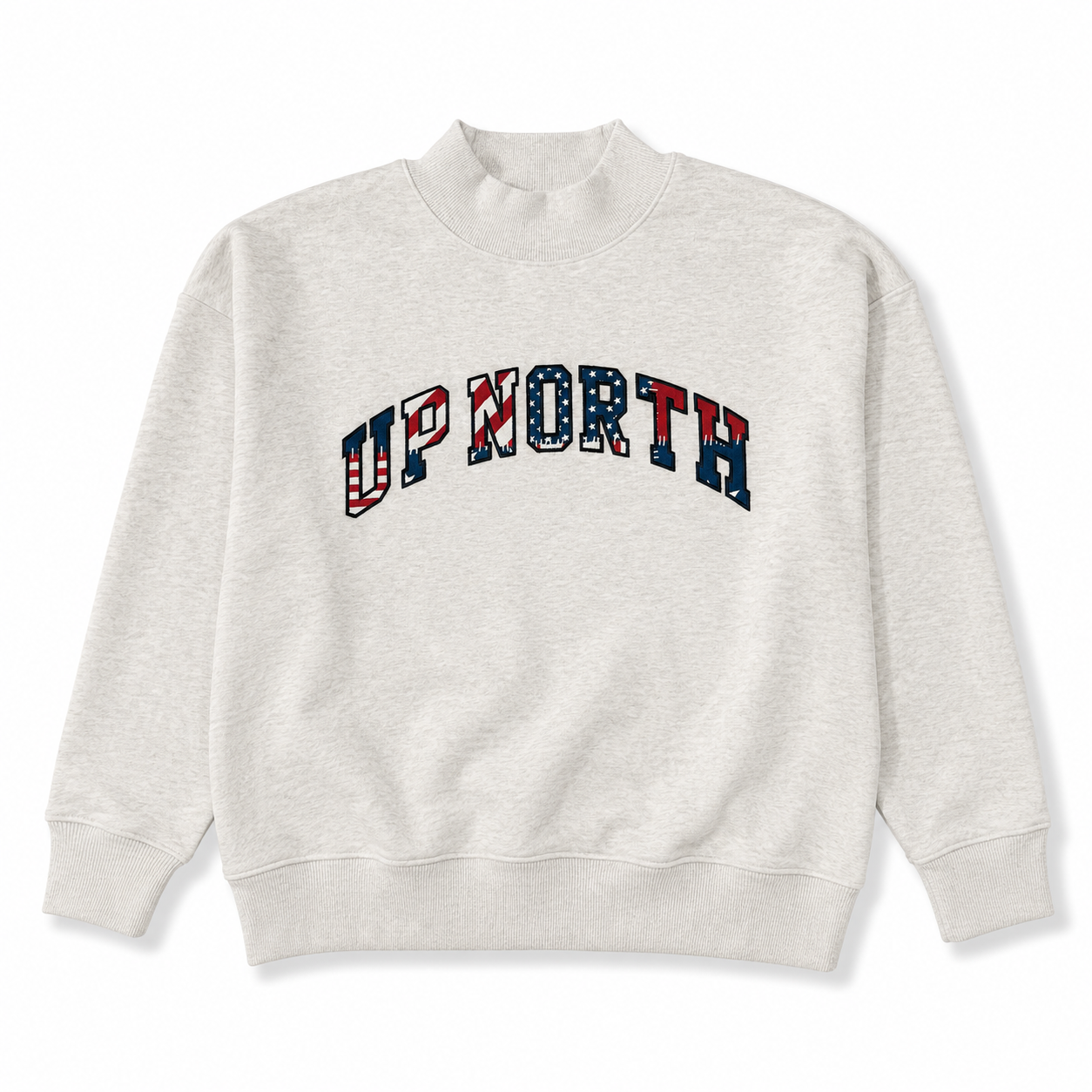Up North Mock Neck Crew - Americana