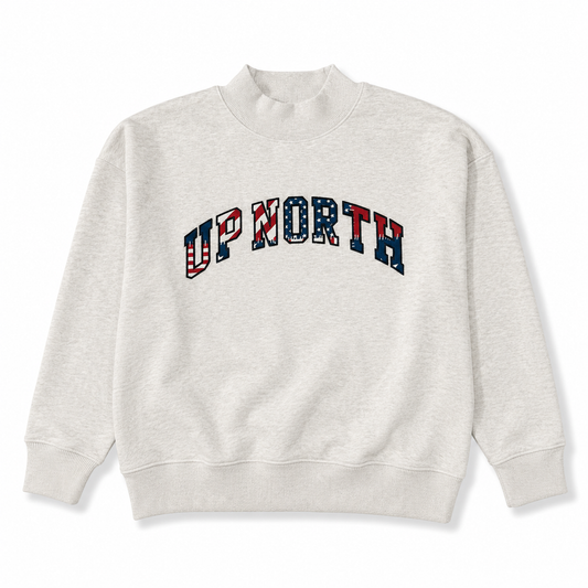Up North Mock Neck Crew - Americana