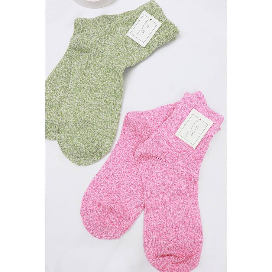 Stay Cozy Two Tone Socks