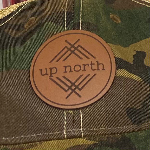 Up North Camo Washed & Worn Trucker Hat