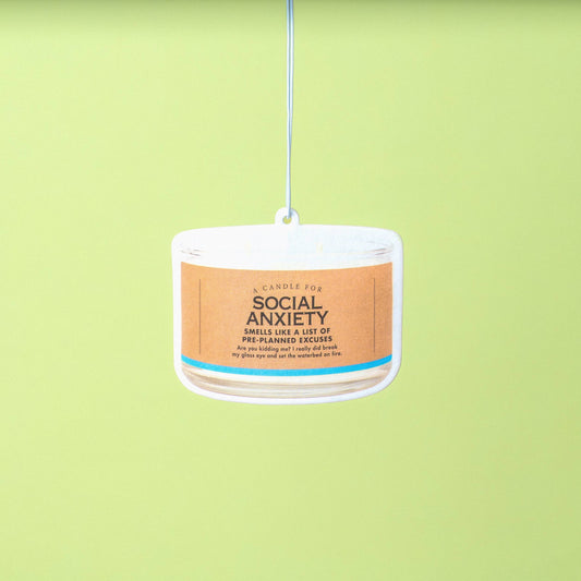 Social Anxiety Air Freshener | Funny Car Air Freshener