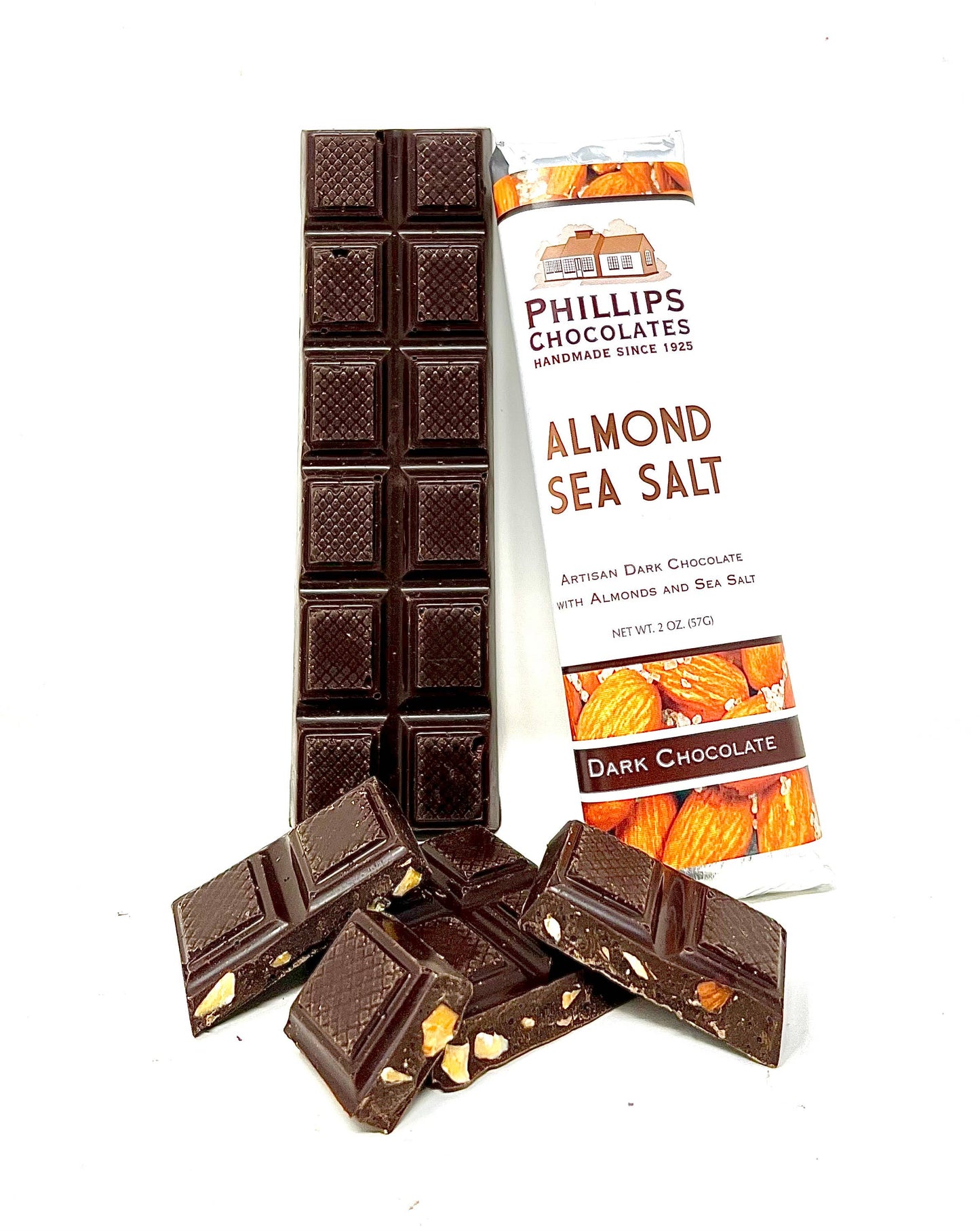 Almond Sea Salt Dark Chocolate Bar