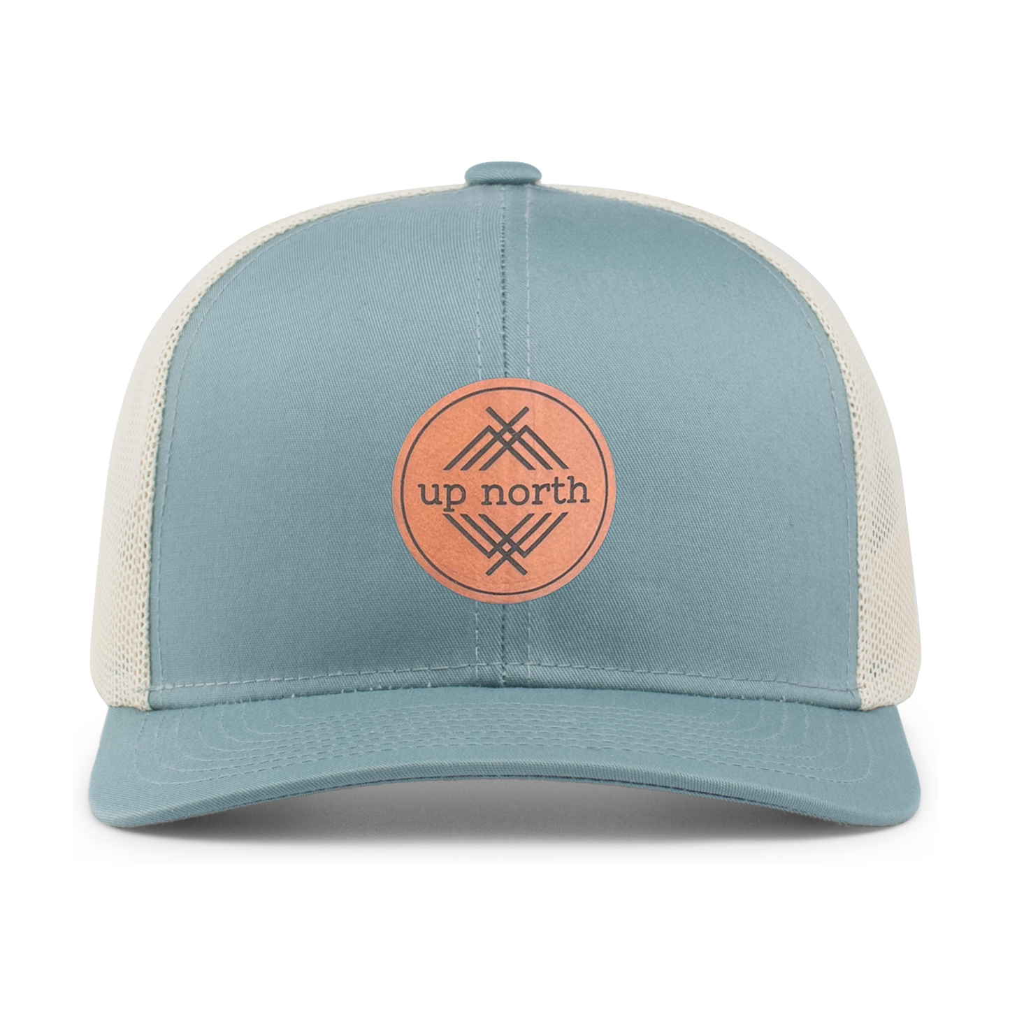 Up North Mesh Back Trucker Hat - Smoky Blue/Beige