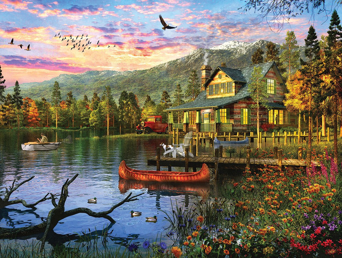 Sunset Cabin | 500 Piece Puzzle