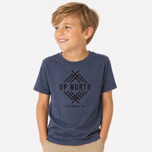 YOUTH Logo Tee - Navy Heather