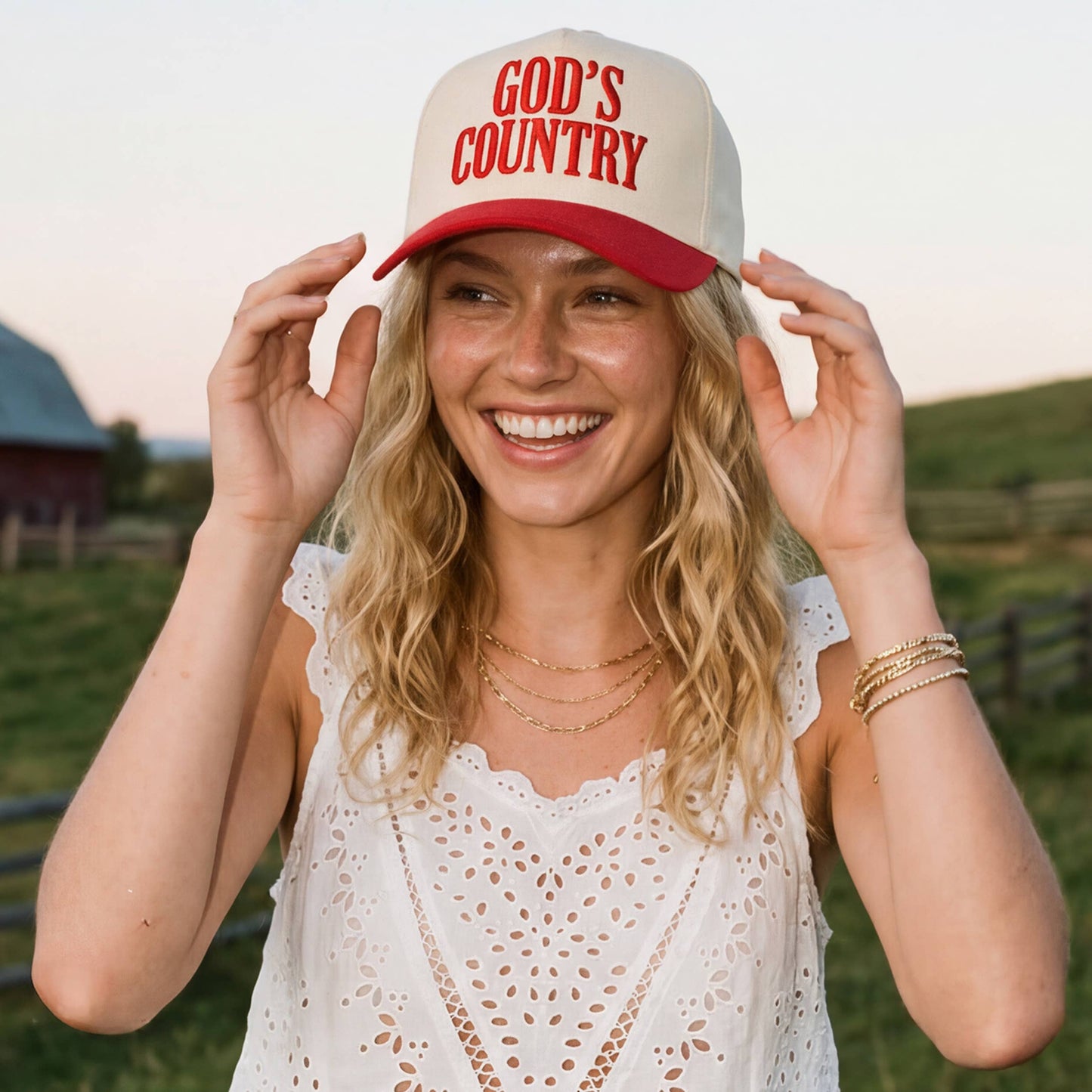 GOD'S COUNTRY - Two Tone Trucker Hat