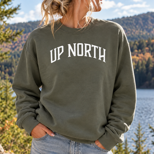 Up North Pigment-Dyed Crewneck Sweatshirt