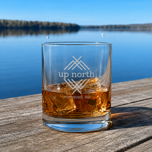 Etched Rocks Glass – 14 oz