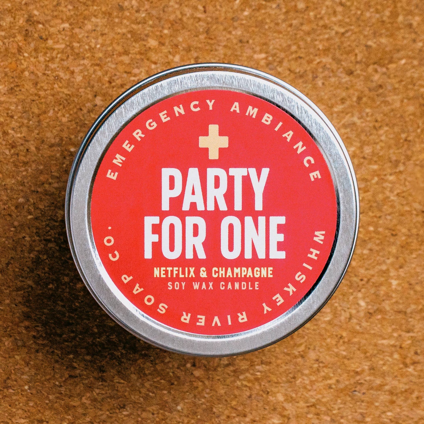 Party For One Emergency Ambiance Travel Tin | Funny Candle