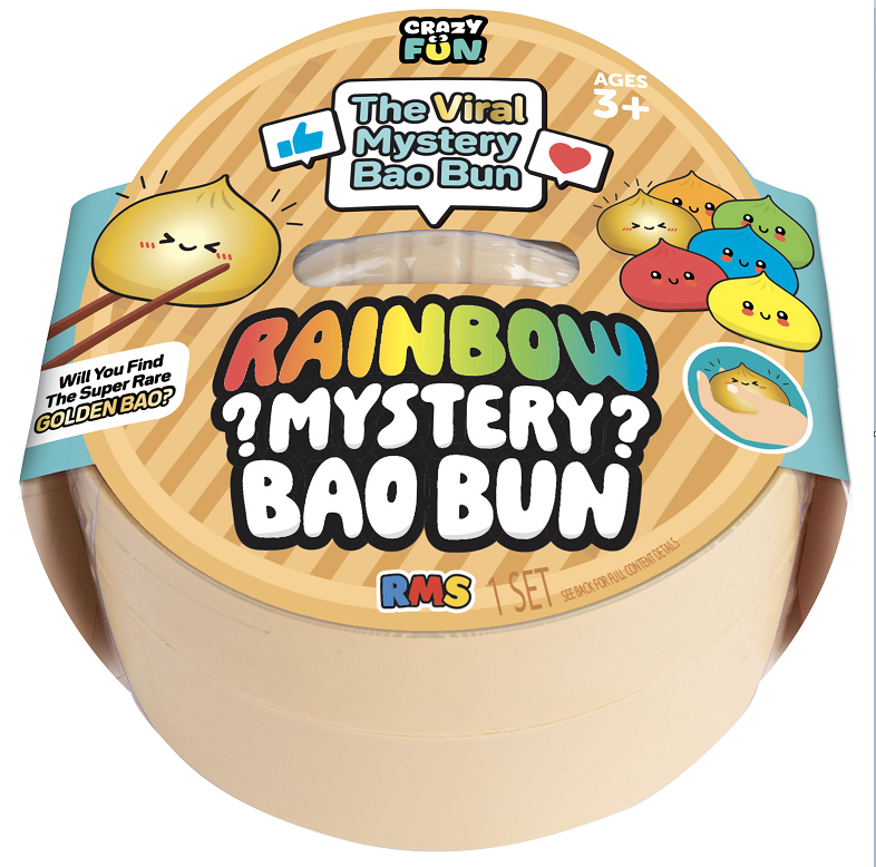 RMS® Crazy Fun™ Mystery Bao Bun – Rare Rainbow Squishy