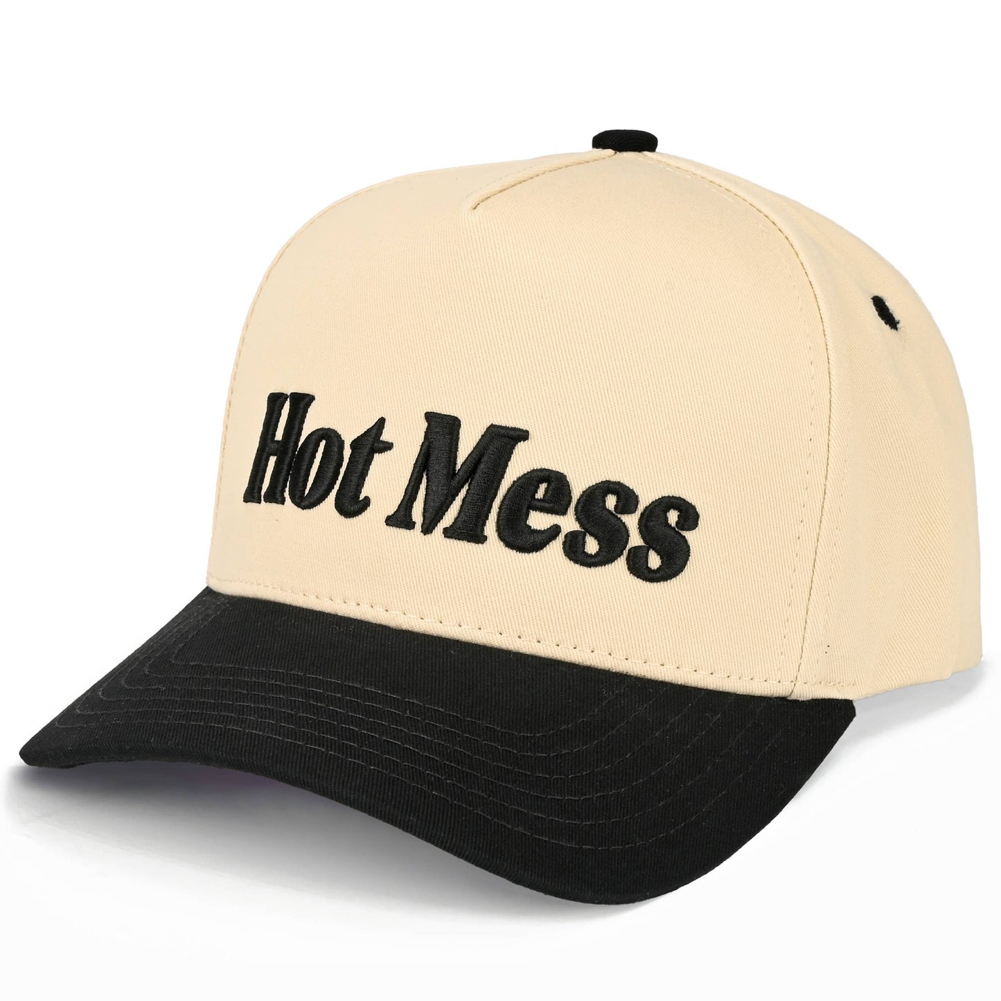 HOT MESS - Embroidered Two Tone Trucker Hat