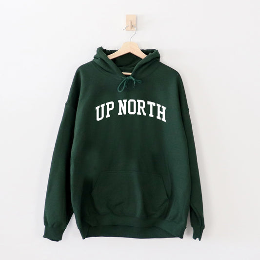 Up North Varsity Hoodie - Forest Green