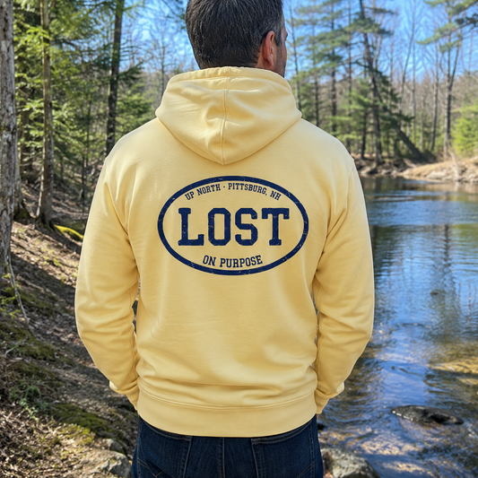 LOST On Purpose - Midweight Hoodie - Soft Yellow