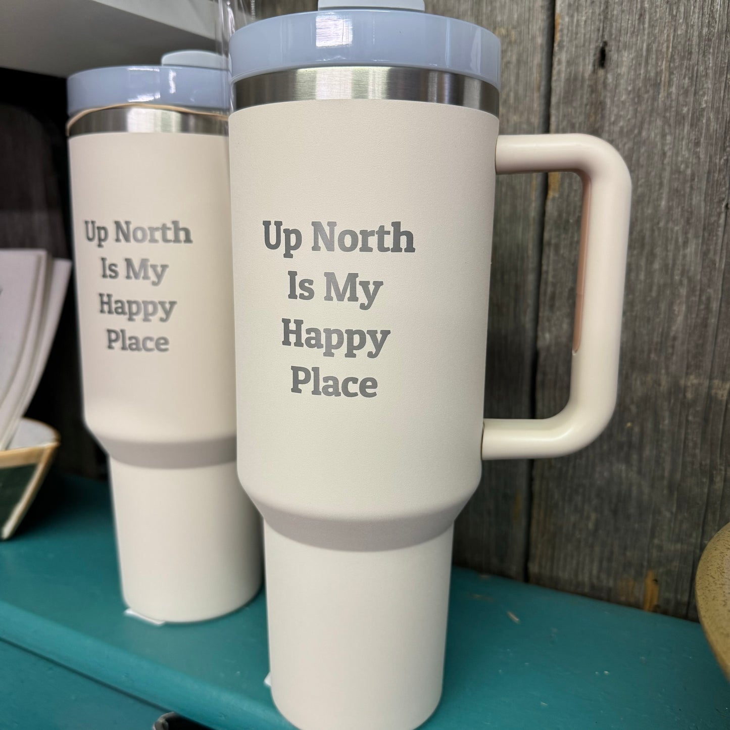 40 Oz. Up North is my Happy Place Tumbler