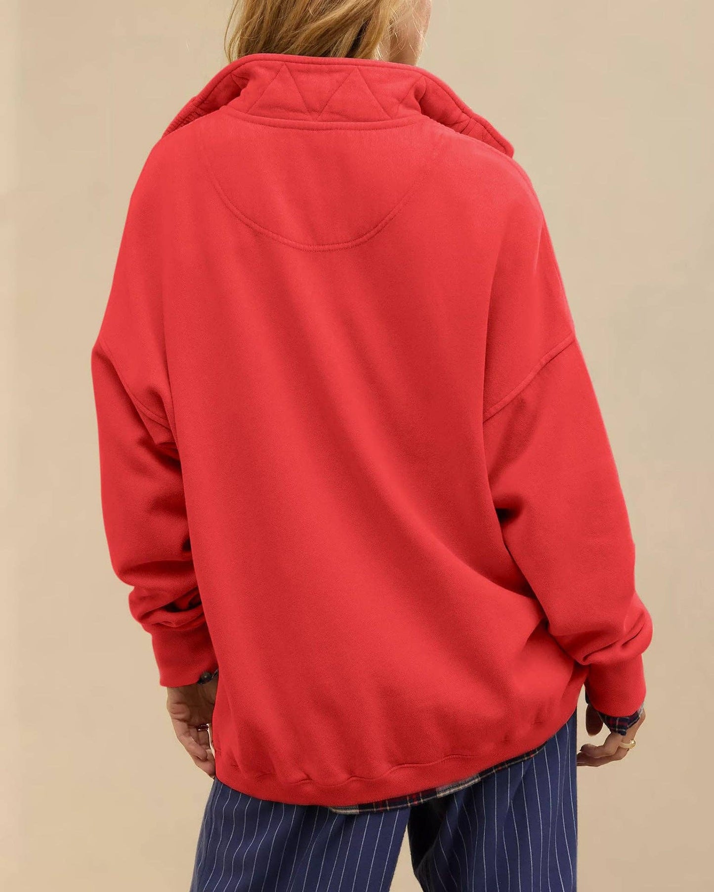 Oversized Snap Collar Fleece