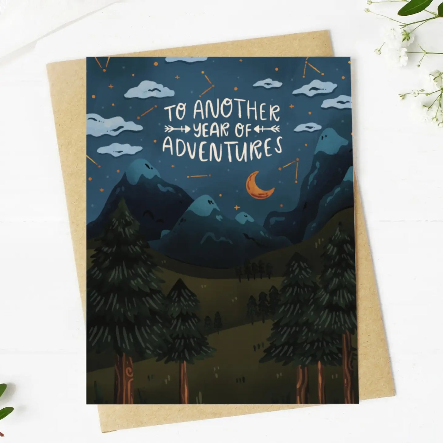 "To Another Year of Adventures" Greeting Card