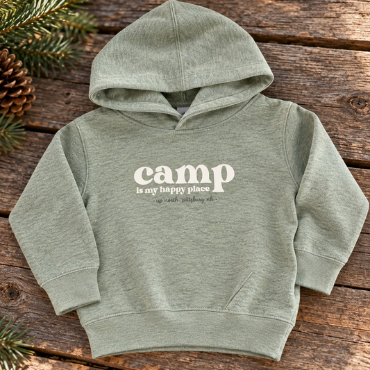 Camp Is My Happy Place Toddler Hoodie