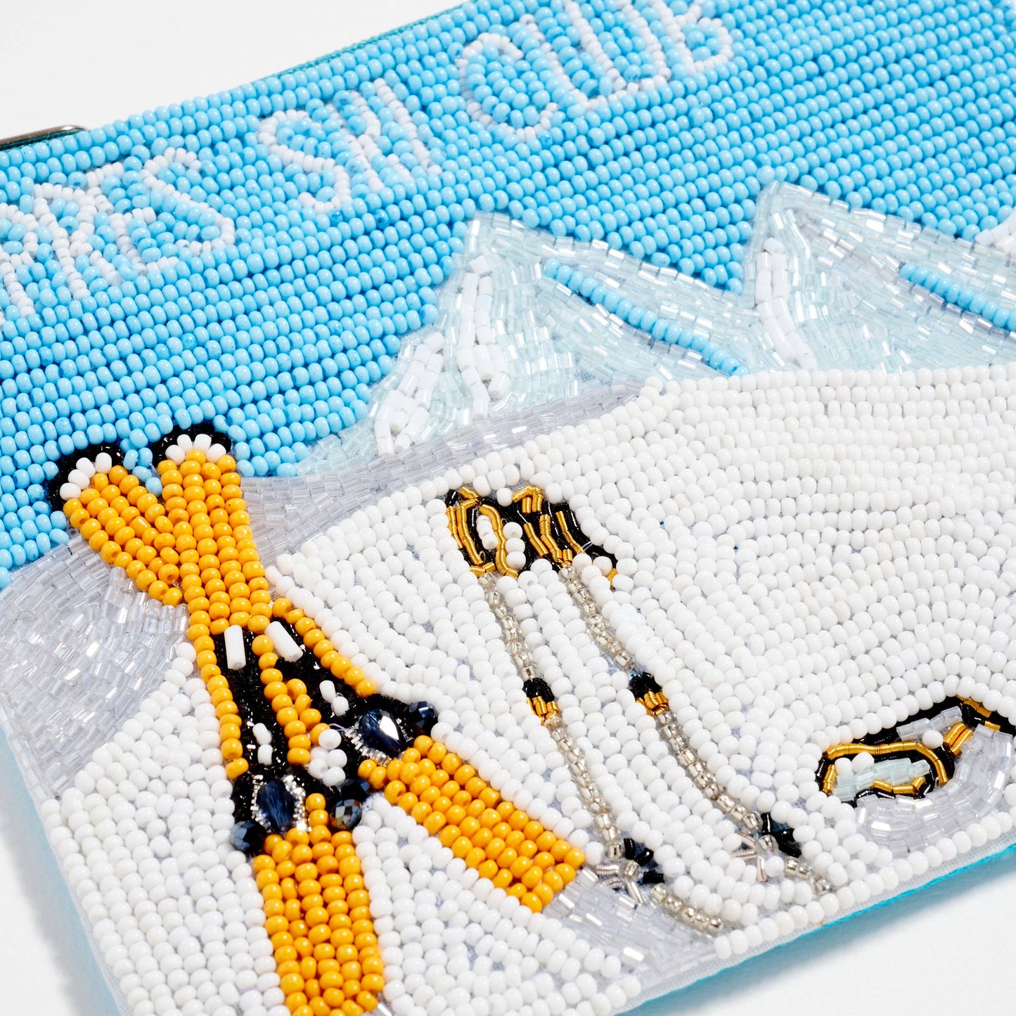 Apres Ski Club Beaded Zip Pouch