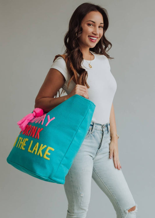 Blue Drink On The Lake Tote