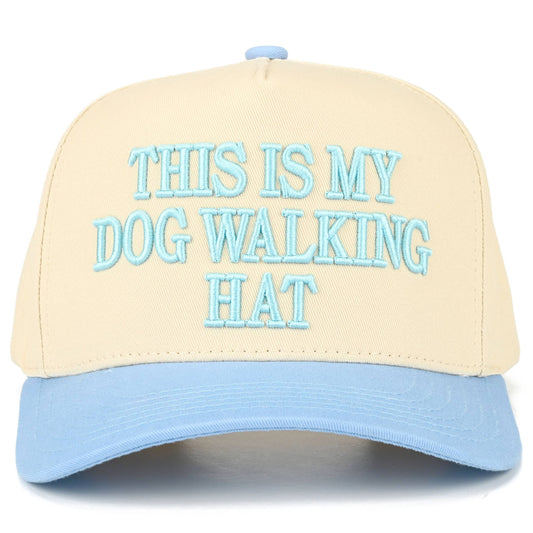 THIS IS MY DOG WALKING HAT - Two Tone Trucker Hat
