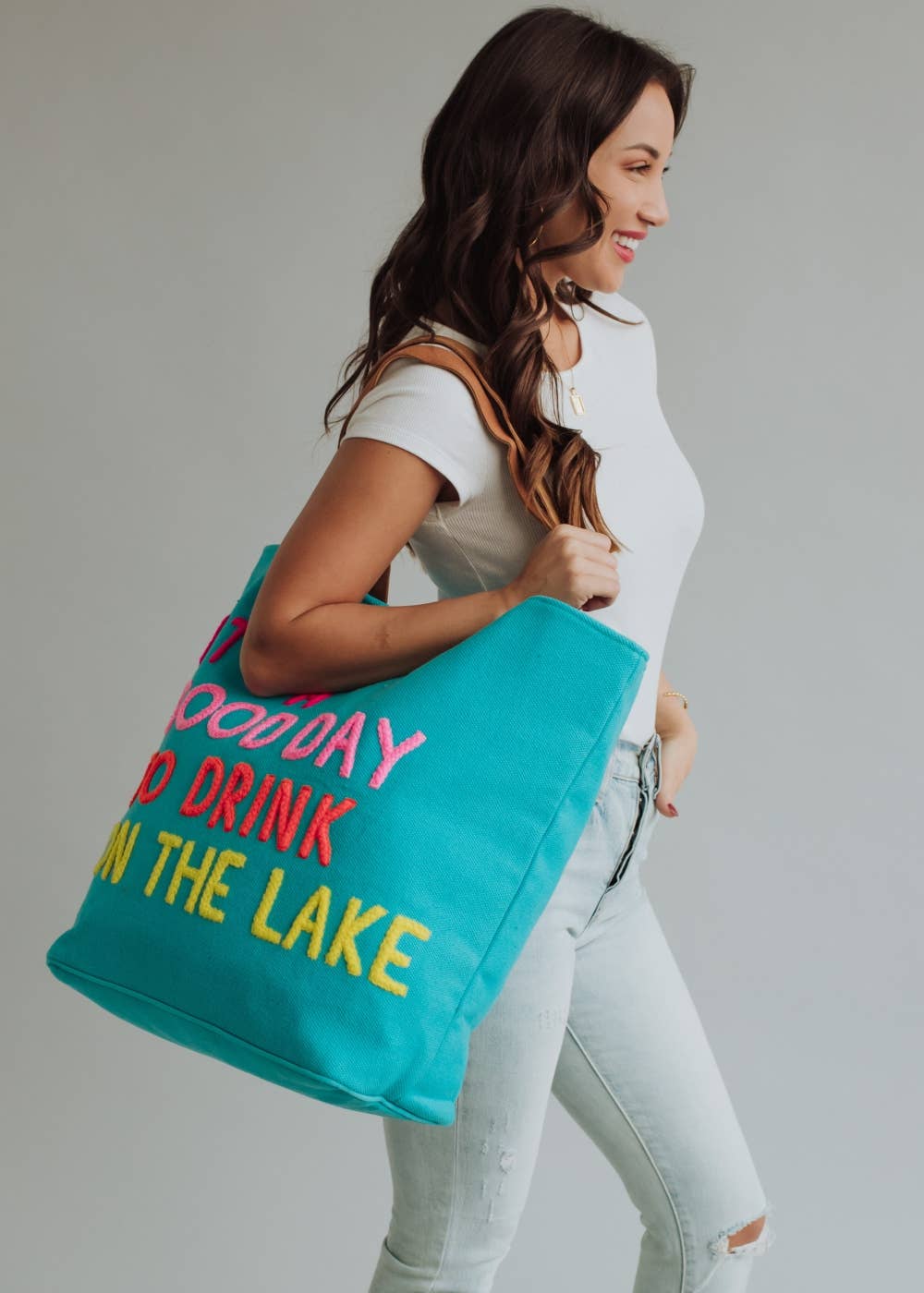 Blue Drink On The Lake Tote