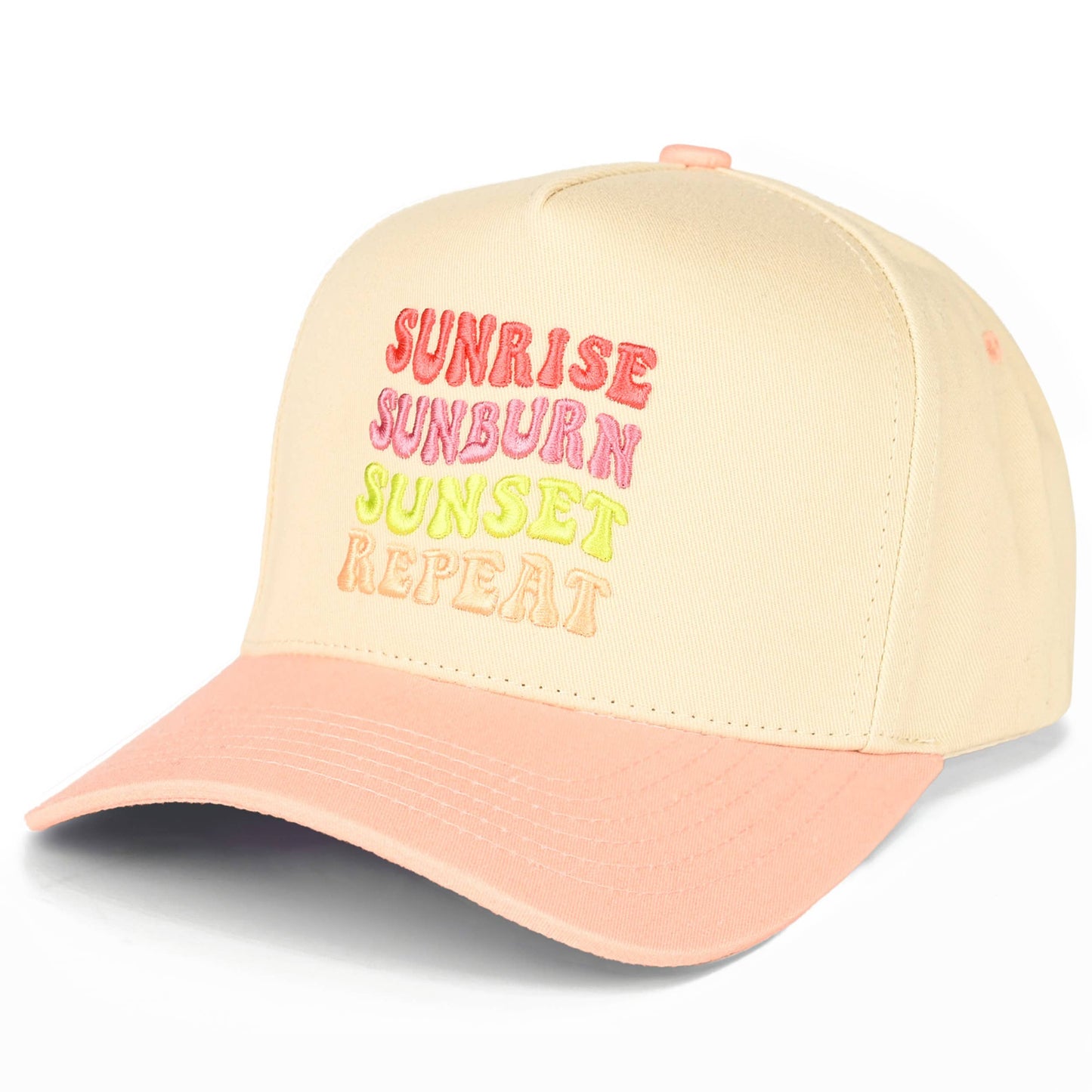 SUNRISE SUNBURN SUNSET REPEAT - Two Tone Trucker Hat