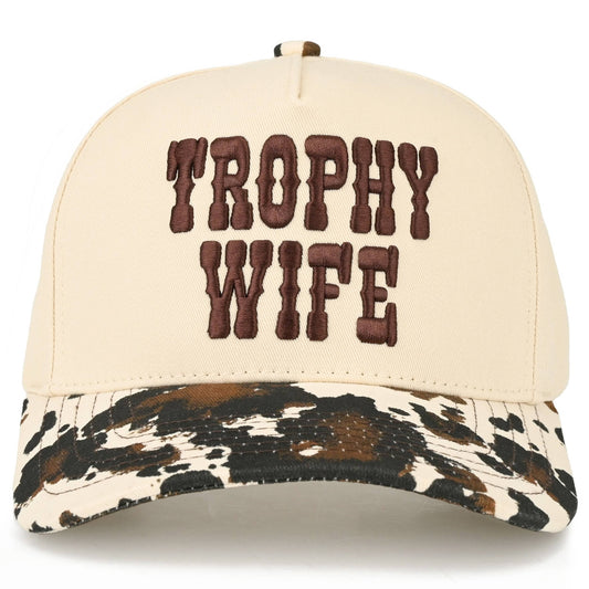 TROPHY WIFE Embroidered Trucker Hat