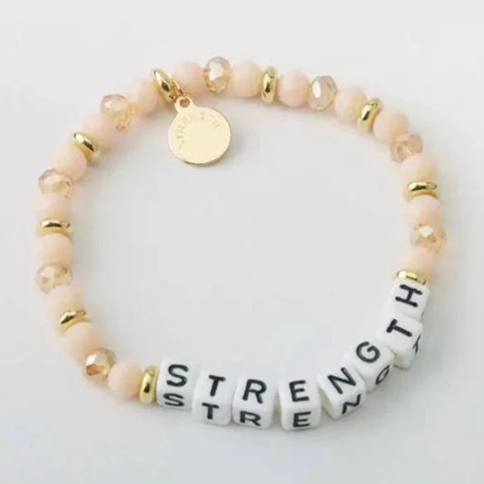Strength Crystal Bead Bracelet