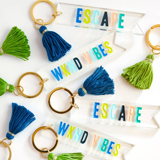Acrylic Key Tag - WKND Vibes