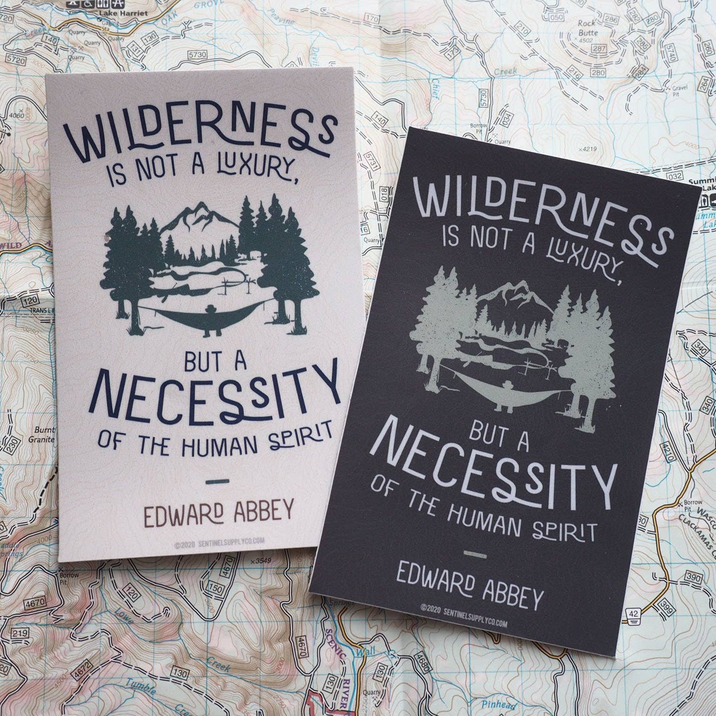 Edward Abbey Wilderness Quote Sticker