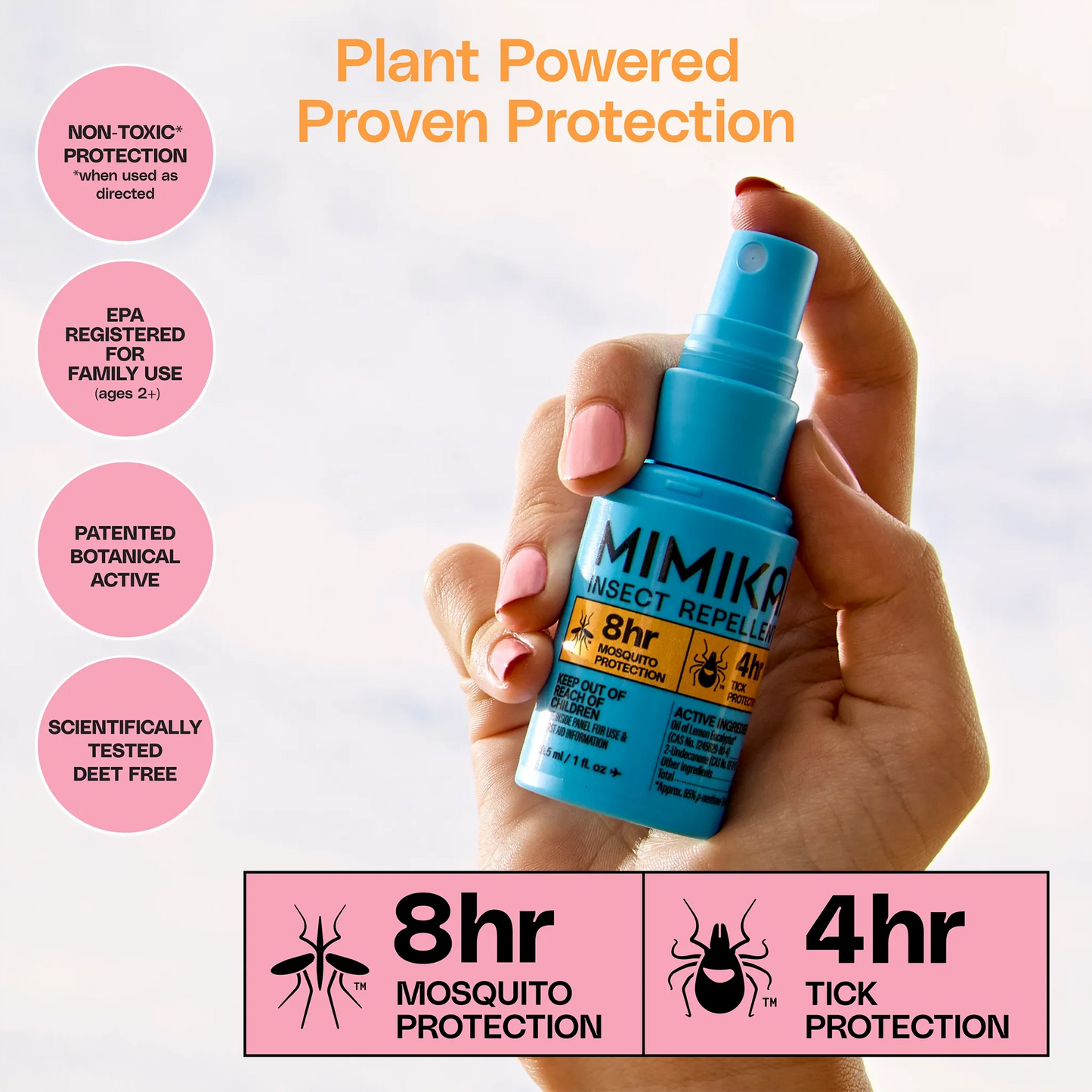 Mosquito & Tick Bug Spray - Travel Size