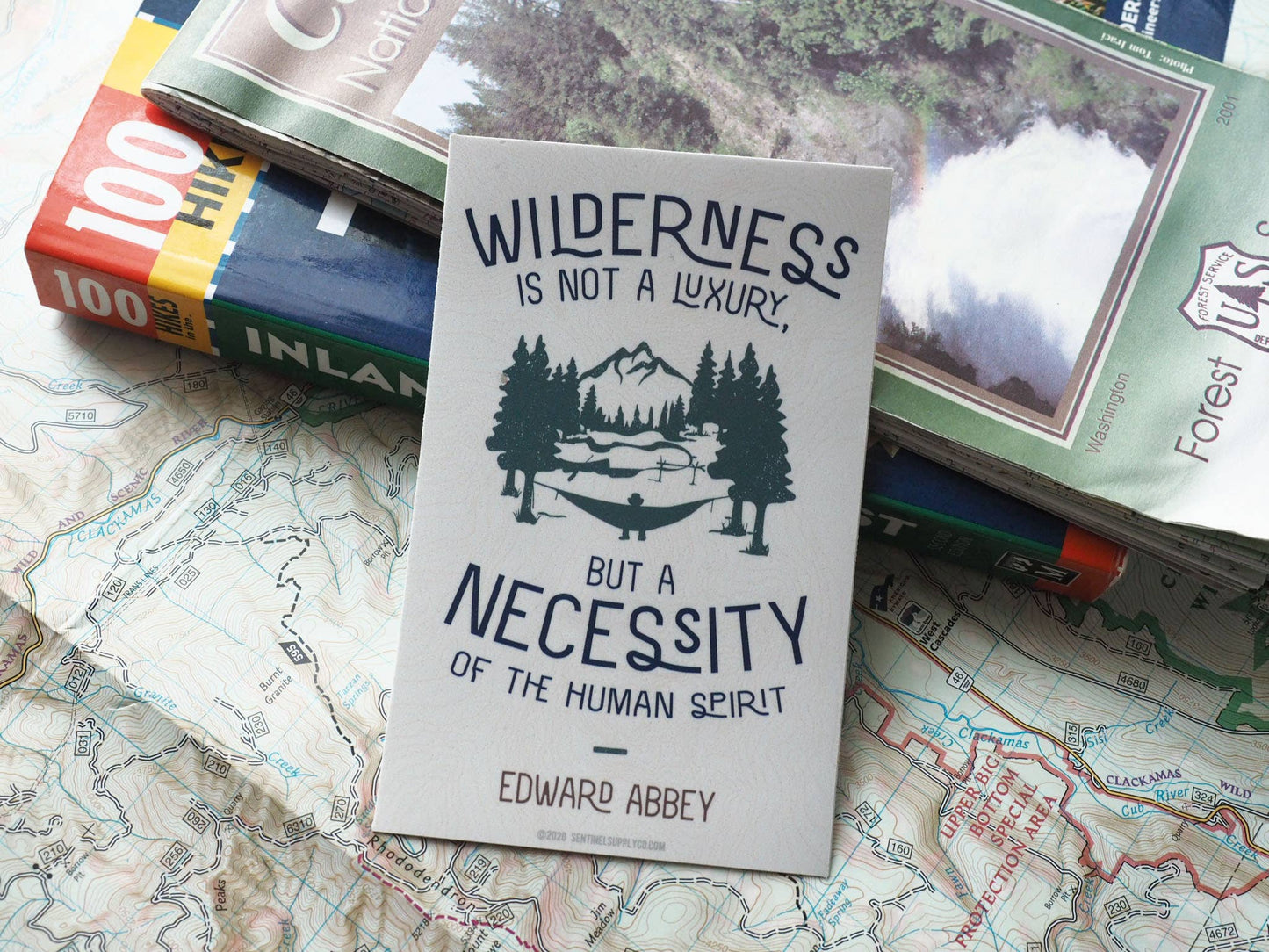 Edward Abbey Wilderness Quote Sticker