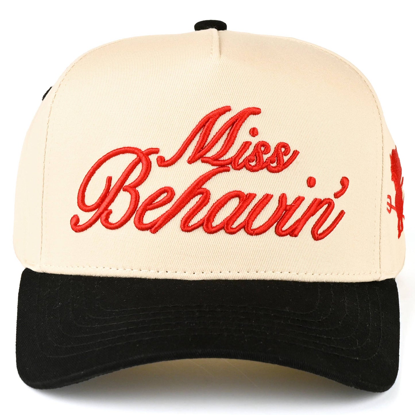 MISS BEHAVIN - Embroidered Trucker Cap