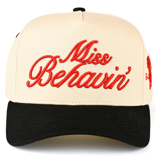 MISS BEHAVIN - Embroidered Trucker Cap