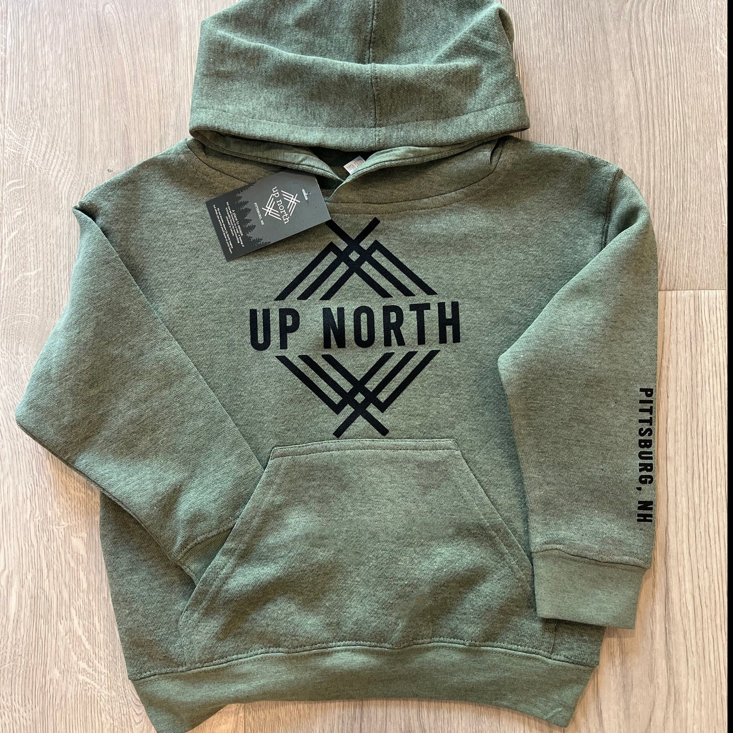 Up North Youth Logo Hoodie - Olive