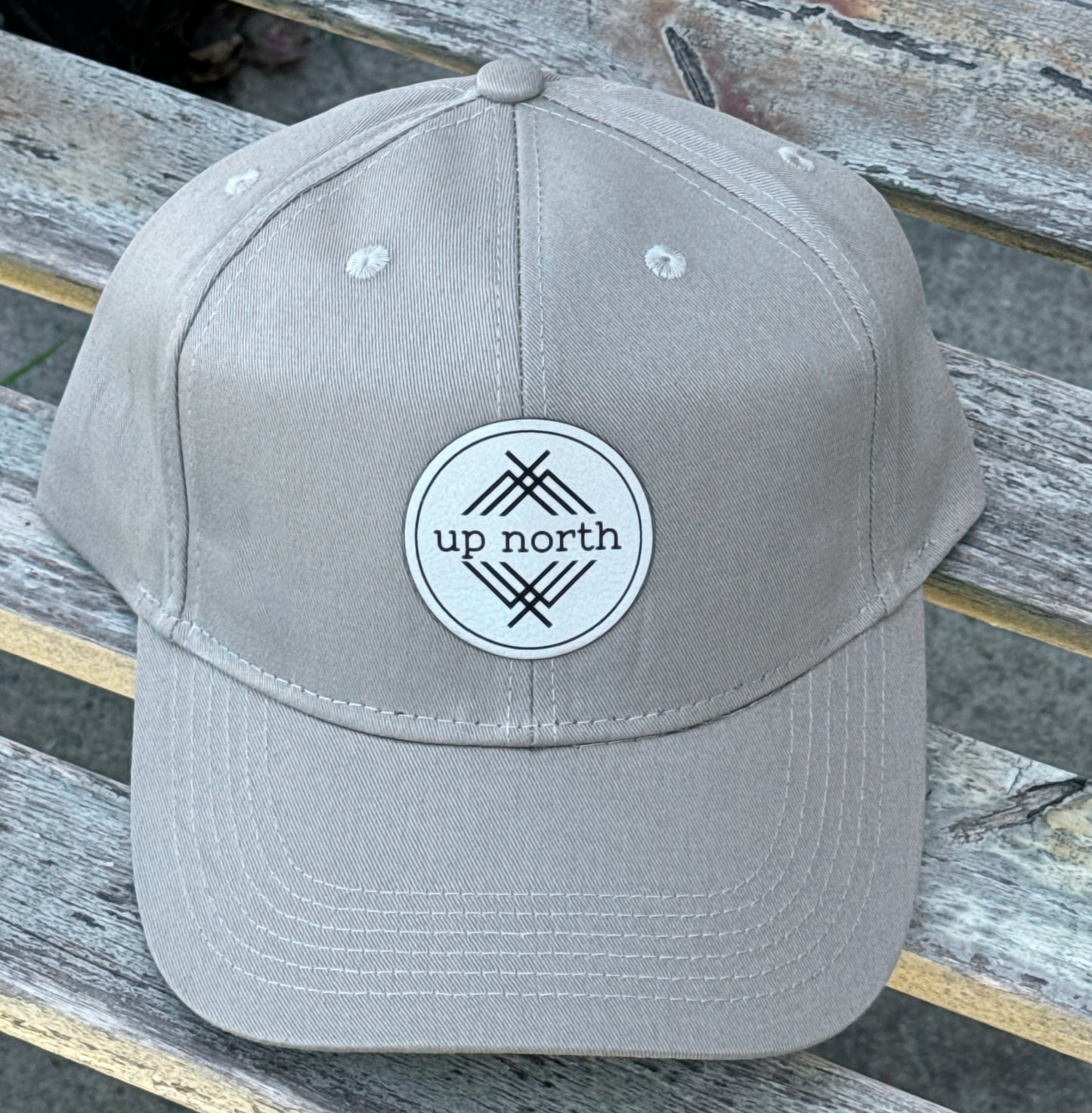 Up North Classic Hat - Khaki/White Patch