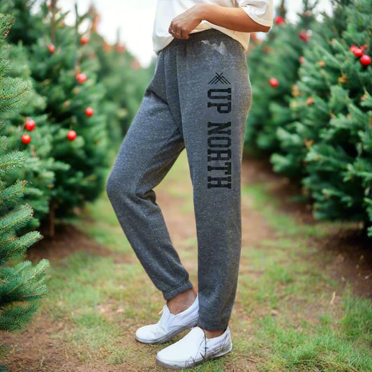 Up North Graphic Sweatpants - Grey Heather