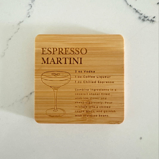 Espresso Martini - Bamboo Coaster