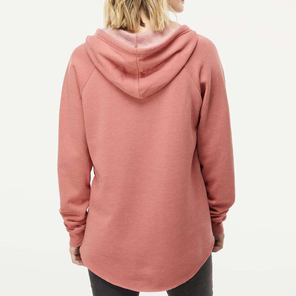 Circle Logo Ladies V-Hoodie - Mauve