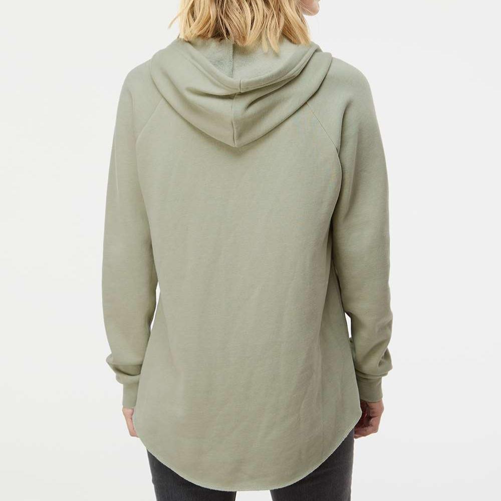 Circle Logo Ladies V-Hoodie - Sage